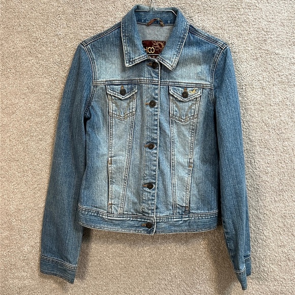 Hollister Women's Blue Jean Jacket - Picture 1 of 7